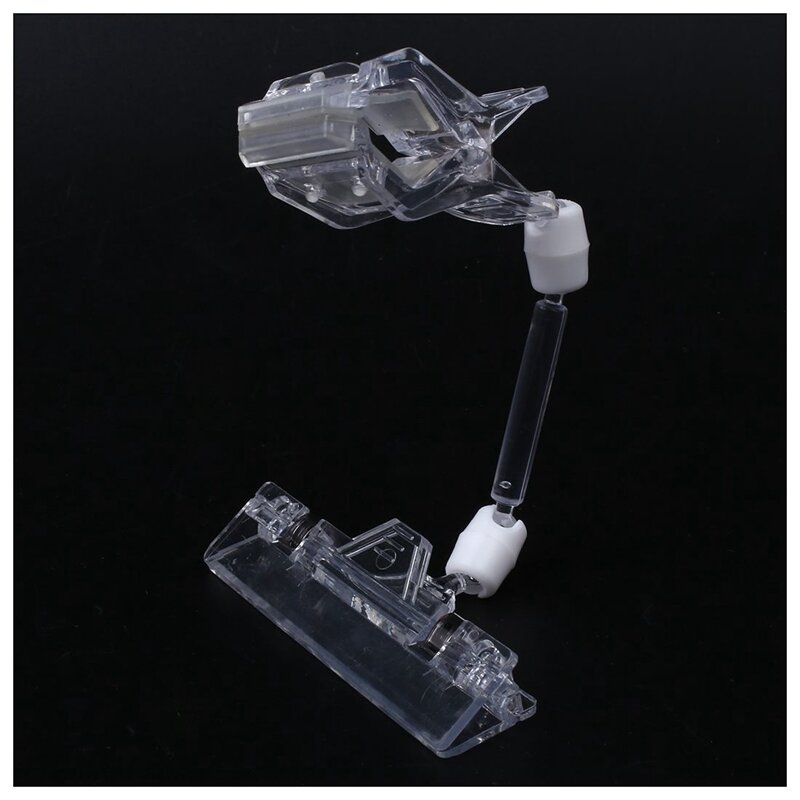 6.5" Height Transparent Plastic Double Clips Adjustable  Sign Card Display Holder