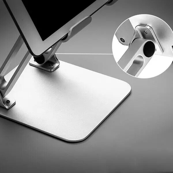 Liga de alumínio notebook suporte suporte riser altura ajustável portátil suporte para macbook ar pro 13 15