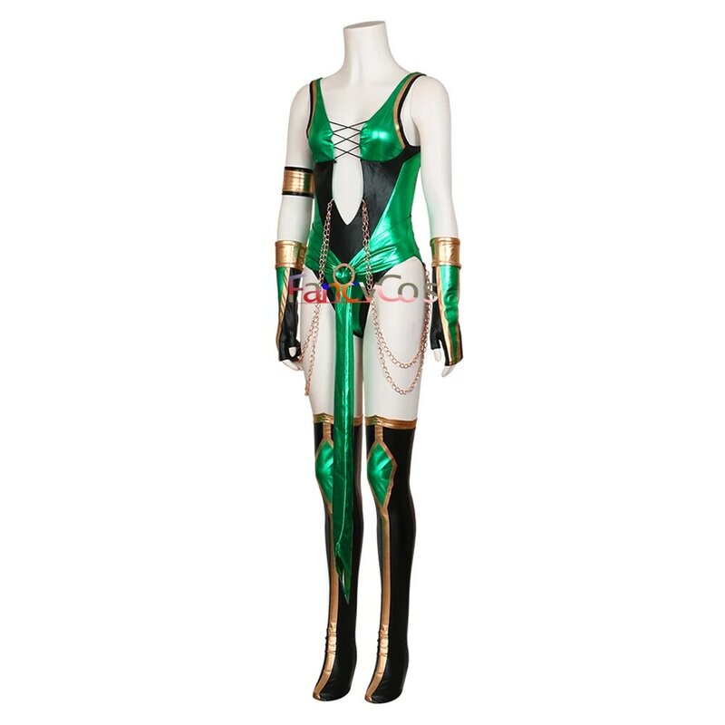 Roupa de cosplay feminina morkomtal bat 11, jade zentai, mk 11, trajes de halloween super-heróis feitos sob encomenda