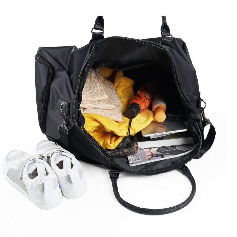 체육관 가방 스포츠 훈련 대용량 출장 가방 남녀 공용, 건식 및 습식 분리 가방