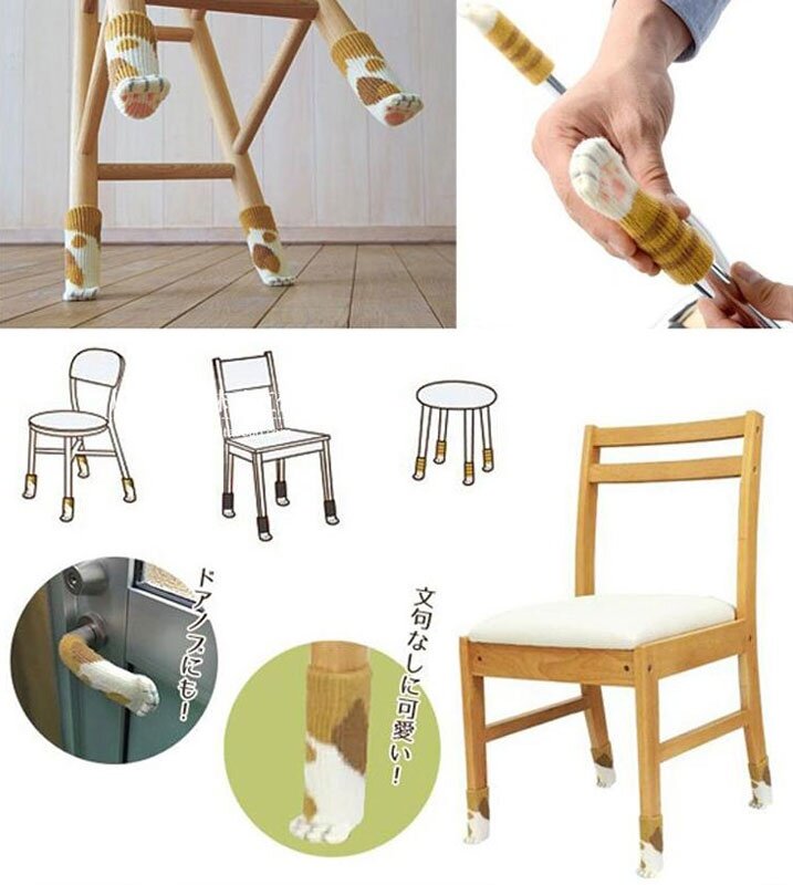 4 Teile/satz Bein Hülse Socken Tisch Stuhl Boden Schutz Fuß Abdeckung Decor