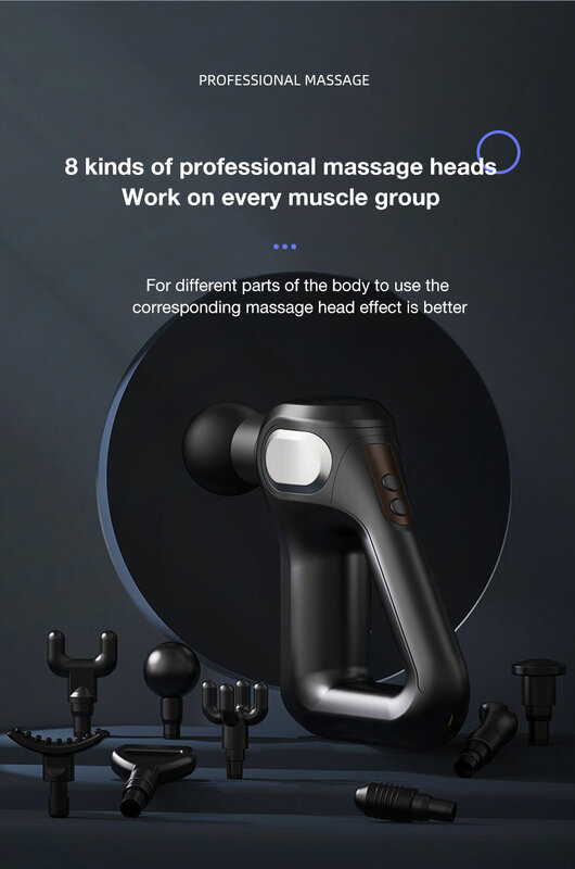 MUKASI Professional Massage Gun Deep Muscle Relaxation Slimming Body Neck Back Foot Leg Shoulder Massager Fascia Gun