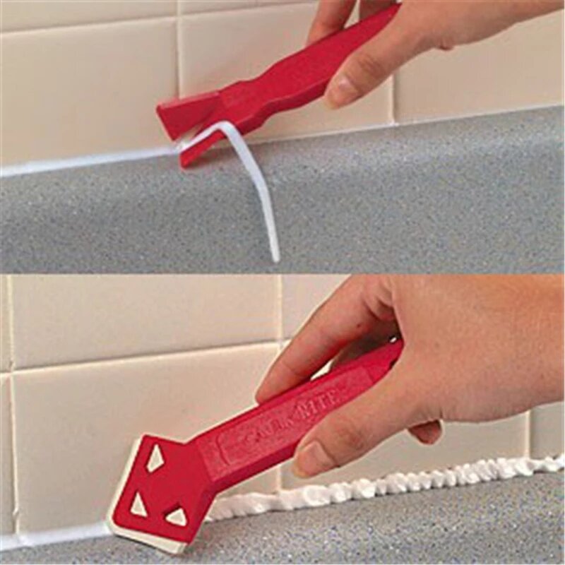 2ピース/セット手作りツールputtyナイフスクレーパーユーティリティ実用的床クリーナータイルクリーナー表面接着剤残留物シャベル