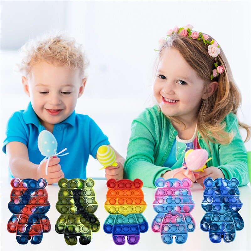 Fidget Toys giocattoli Antistress Push It Bubble giocattolo sensoriale Antistress per autismo per bambini adulti regalo di natale di Halloween nuovo