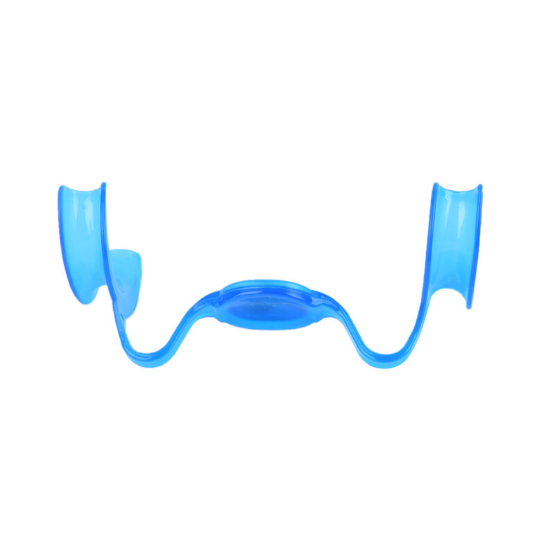 Retractor de labios azul, abridor de boca tipo M, Retractor de mejillas, expansores, blanqueamiento Dental, 10 unids/lote