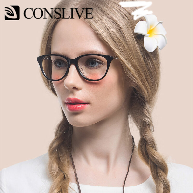 Gafas graduadas con ojo de gato, gafas graduales multifocales para mujer, gafas ópticas con lentes K306