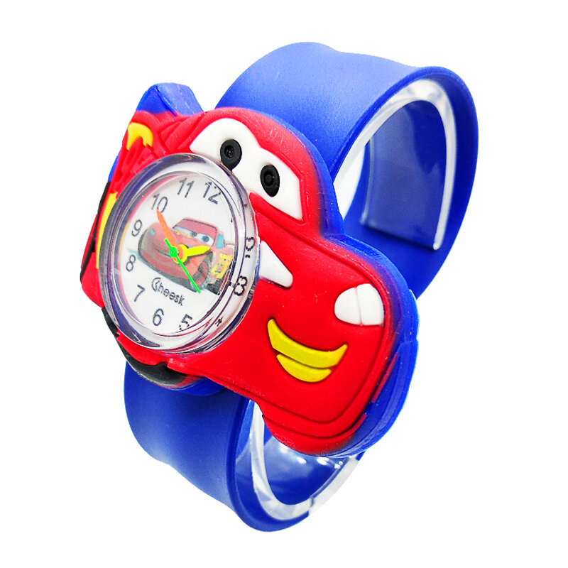 รถการ์ตูนนาฬิกาเด็กการเรียนรู้ Time ของเล่นนาฬิกาเด็กเด็กของขวัญวันเกิดนักเรียนนาฬิกาสร้อ...