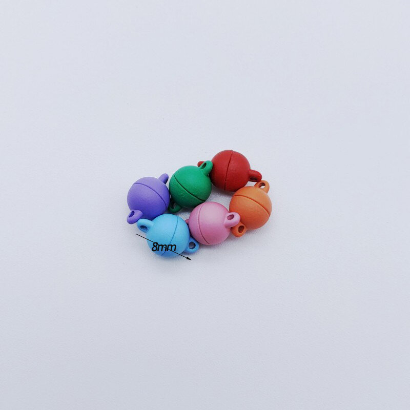 5Sets Kleine Herz Runde Geformte Magnet Verbunden Verschlüsse Perlen Charms Anhänger DIY Paar Magnetische Schnalle für Schmuck Armband