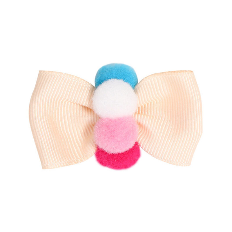 蝶ネクタイ付きの2つのヘアクリップ,色付きのかわいいリボン,手作りのヘアクリップ,赤ちゃんと女の子のためのフォトアクセサリーのピース/ロット