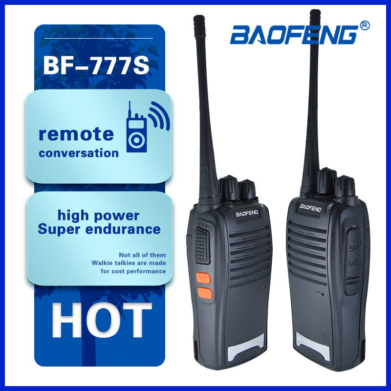 Baofeng-walkie-talkie BF-777S Original, Radio bidireccional portátil, conductor de camión de caza, 5W, 16 canales, UHF, BF777s, Radios CB de alta calidad