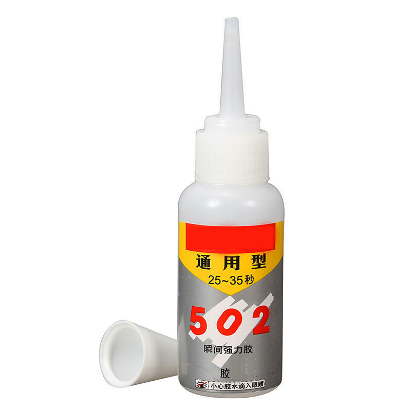 502 Super Cyanoacrylate Glue Instant Drying Adhesive Strong Bond Fast Rubber Metal Fix Sealant Liquid Plastic Wood Clipping