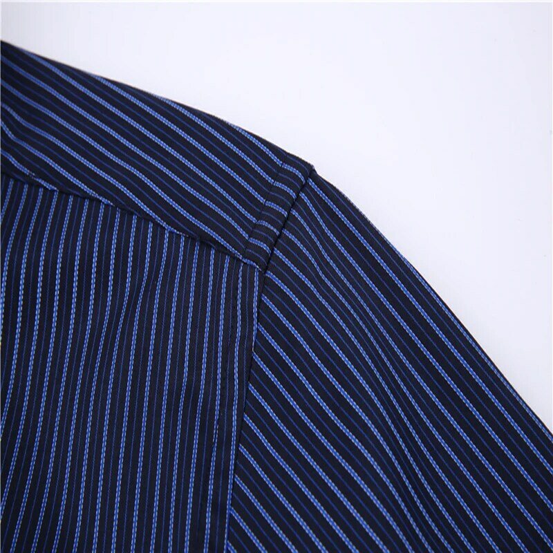 Dudalinas Aramy-camisa a rayas para hombre, ropa de marca, camisa de manga larga con bolsillo, ajustada, informal, verano, 2021