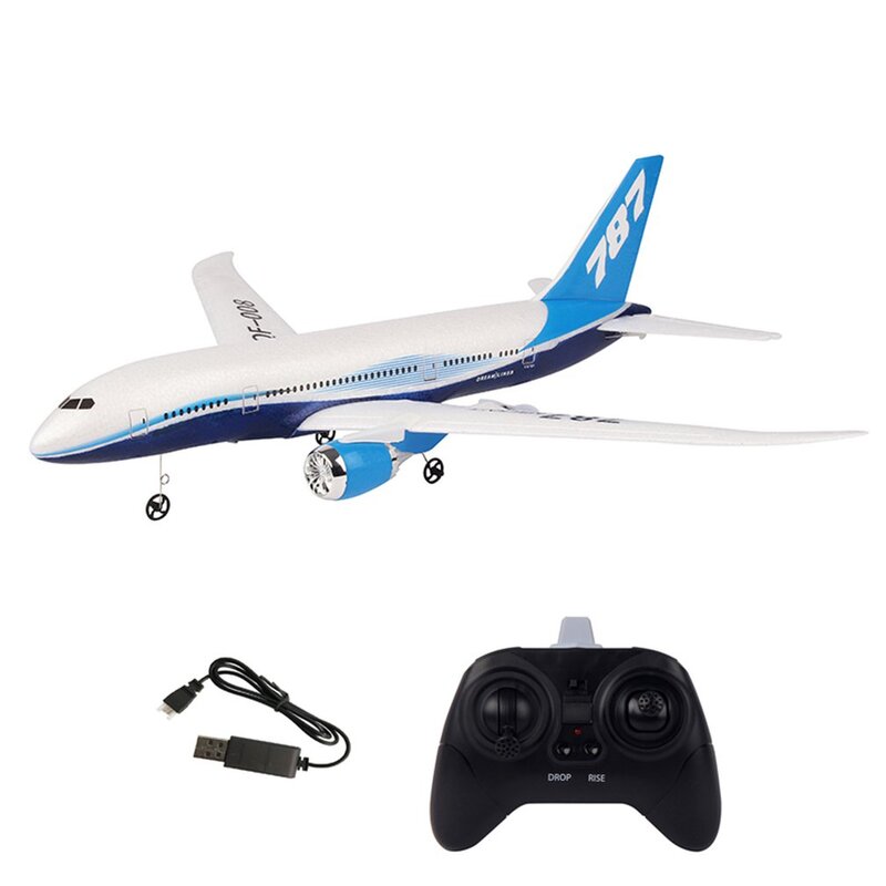 Aereo telecomandato fai-da-te EPP RC Drone Boeing 787 2.4G 3Ch RC aereo aereo fisso per bambino ragazzo regalo di compleanno