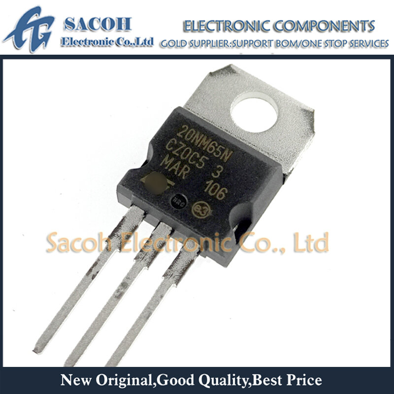 10Pcs STP20NM65N or STF20NM65N or 20NM65N TO-220/220F 20A 650V MOSFET with FAST DIODE