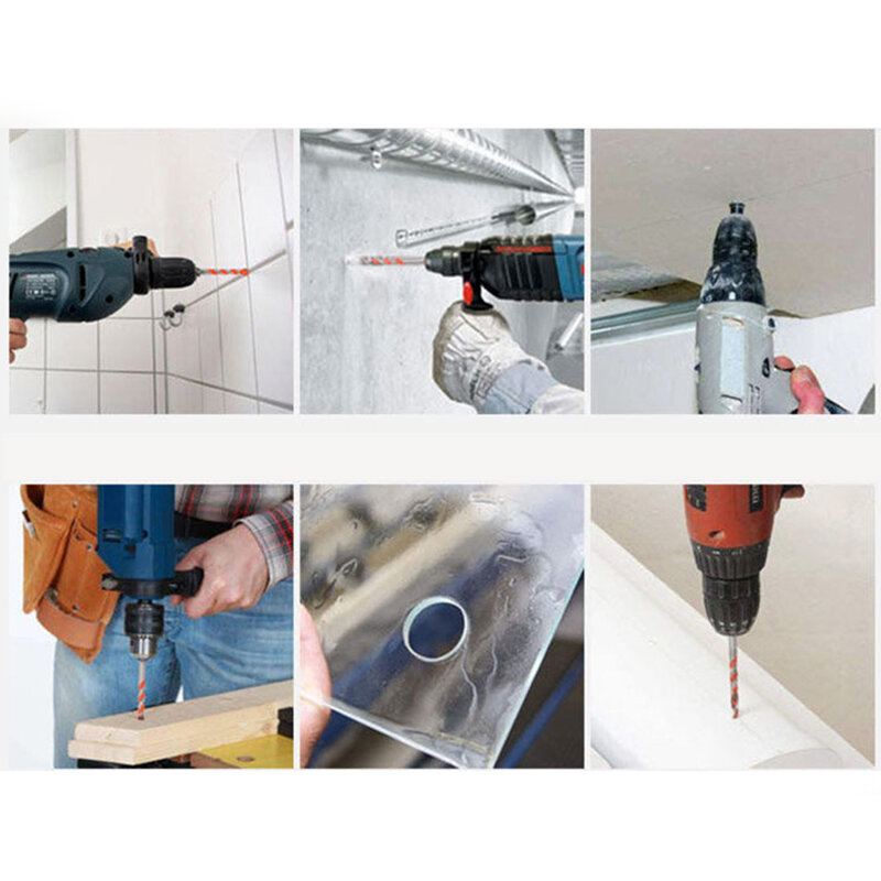1PCS Power Tools Diamond Drill Ceramic Glass Concrete Porcelain Punch Drill DIY6/8/10/12mm Wall Hole Saw Drill