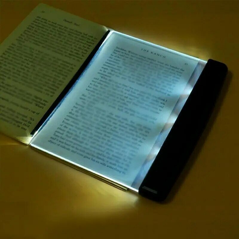Flat Plate LED Book Light Book Lovers Reading Lamp Light LED Panel Night Wireless Portable Travel Dormitory Desk Lamp Household