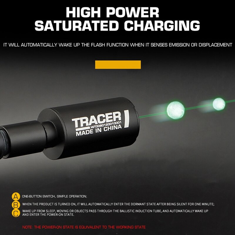 ยุทธวิธี Airsoft Tracer พร้อมผลเรืองแสง14มม./10มม.อัตโนมัติ Tracer สำหรับ Paintball ยิง CS สงครามเกมอุปกรณ์เสริม