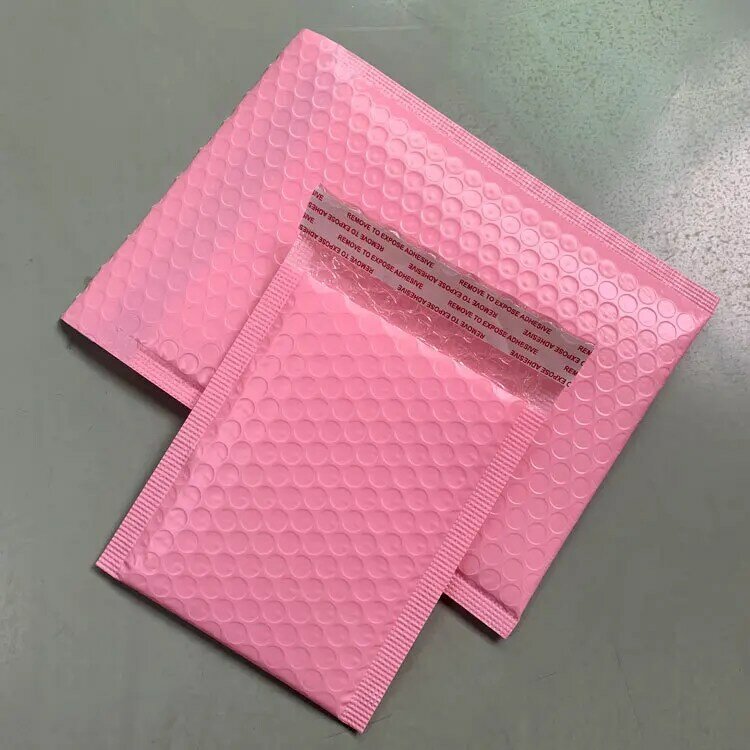 Coloffice-bolsa de envelope com bolha rosa para guardar roupas, 5/10/peças, revestimento interno, bolsa para livro, livro, auto selagem