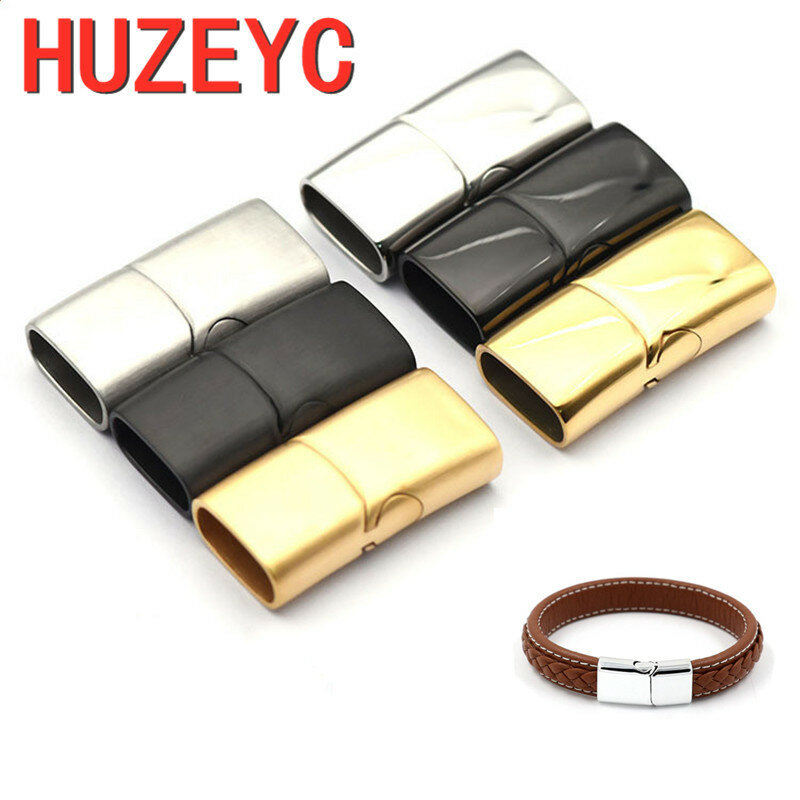 10pcs/Lot Wholesale Handmade Jewelry Stainless Steel Magnetic Clasps Leather Cord DIY Bracelet Making Connector Buckle Jewelry