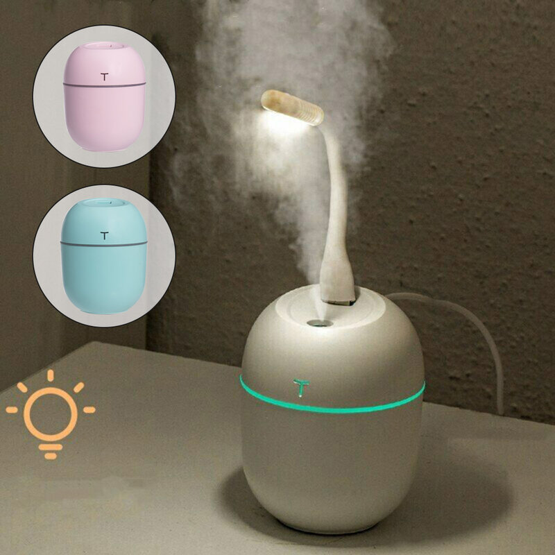 Mini humidificateur diffuseur d'huile essentielle USB 200ML, purificateur d'air pour maison, lumière romantique, purificateur d'huile essentielle, arôme de brume d'anion, 2021