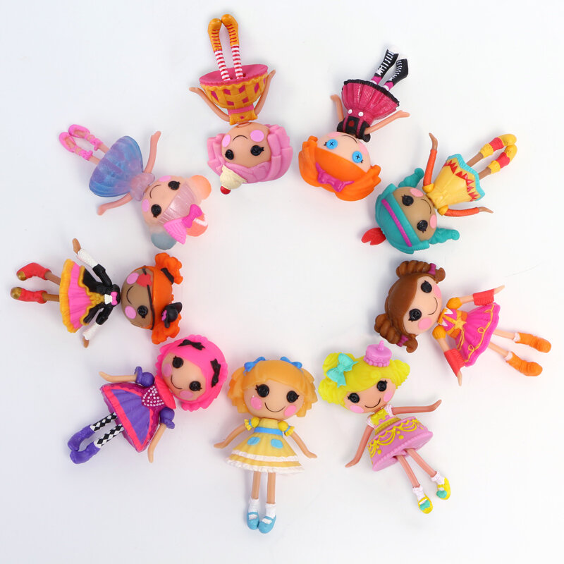 새로운 패션 3 인치 Lalaloopsy 인형 미니 인형 소녀의 장난감 놀이 집 어린이 선물