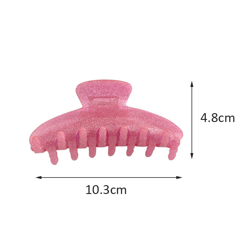 Ladies Large Hair Claw Shiny Acrylic Hair Claws Hair Clip Shiny Crab Amoeba Hairpin For Women Accessories Ornaments