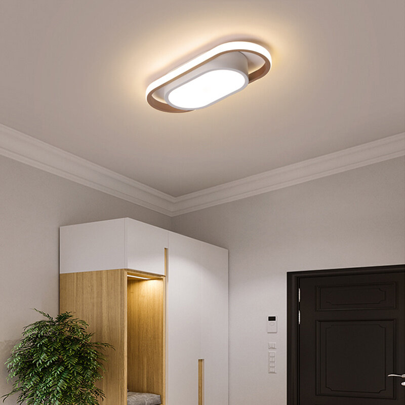 モダンな長方形のLEDシーリングライト,リビングルーム,ベッドルーム,キッチン,廊下,バルコニーの廊下用の表面実装ランプ