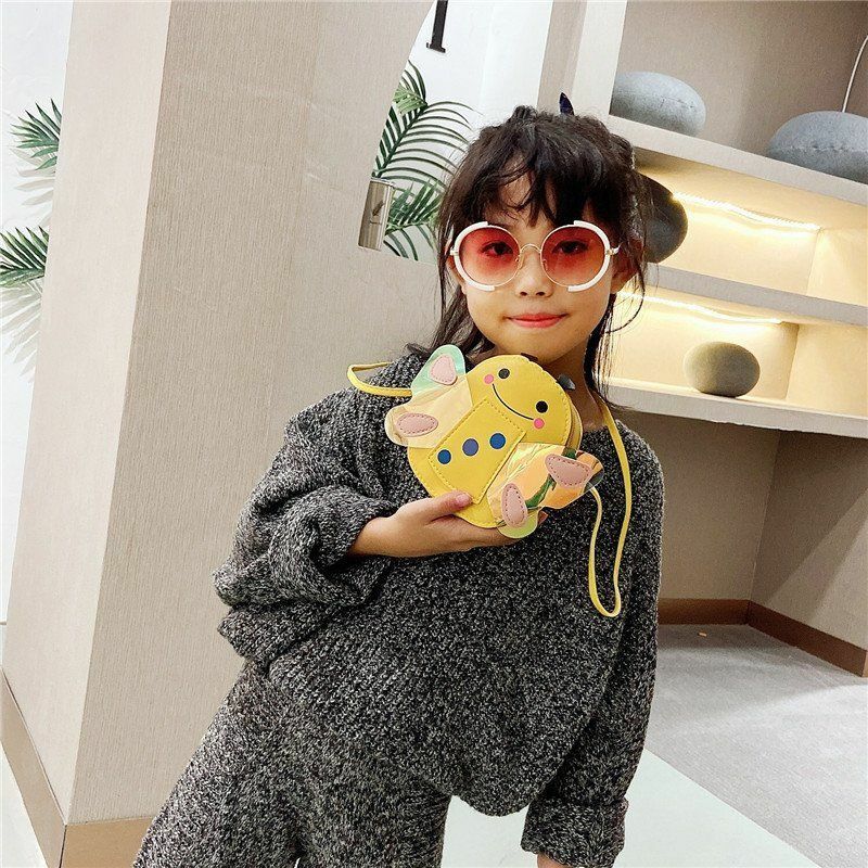 Shoulder Bags Kids' Bag Cute Bee Shaped Fashion PU Mini Lovely Girls All-match Daily Pouch Korean Style Princess Cross-body Chic