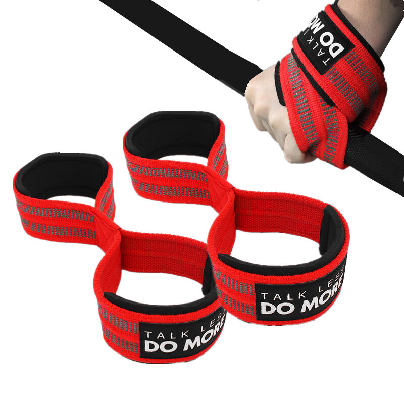Figure 8 Weight Lifting Straps for Home Gym Powerlifting Fitness Pull-up Deadlift Horizontal Bar Gripping Strength Wrist Support
