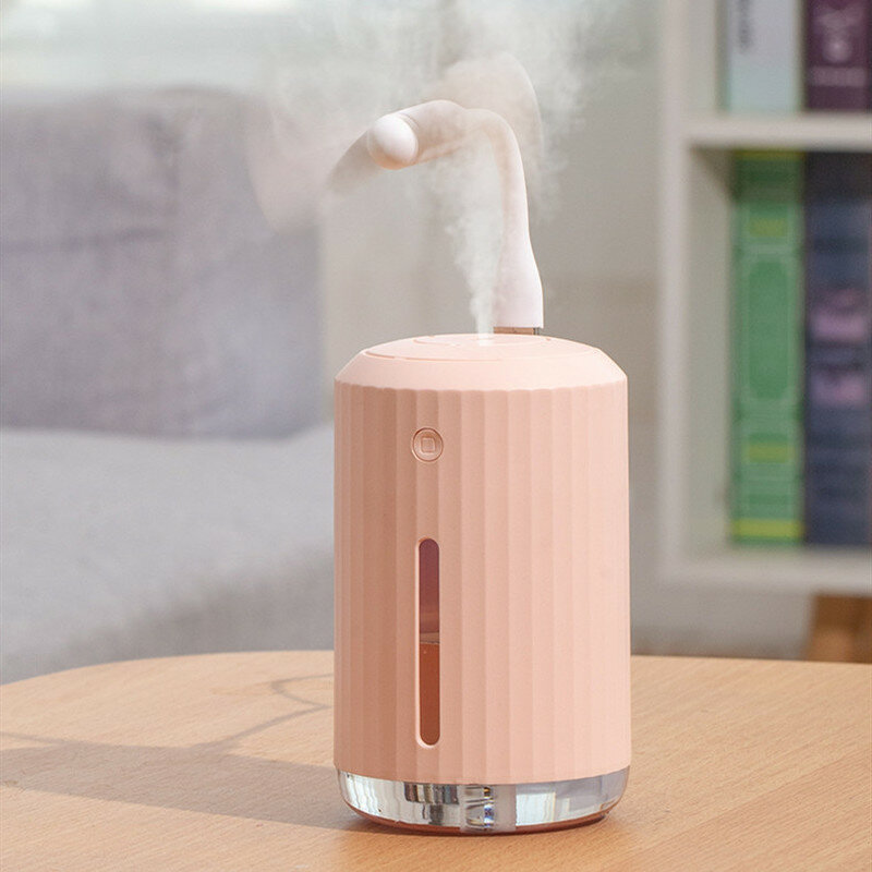 320ML Ultrasonic Air Humidifier Aroma Essential Oil Diffuser for Home Car USB Fogger Mist Maker Aromatherapy with LED Night Lamp