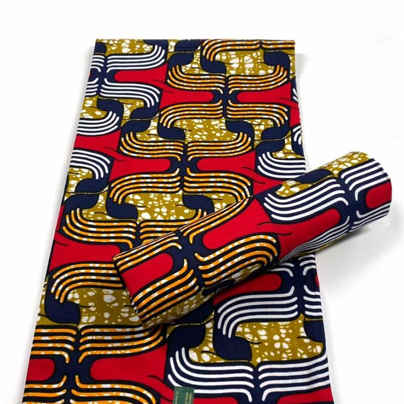 Real Africana tela de cera Africana tela de impresión de Ankara vestido de Ghana de 2021 cera Pagne Africana Ankara tela de algodón