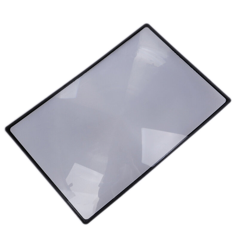 Hoja de lupa A5 de PVC plana X3, lente de vidrio de lectura de aumento, Página de Libro
