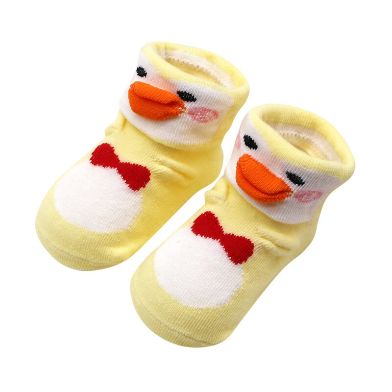 1 Pairs Baby Infant Toddler Socks Toddler Girls Boy Animal Printing Slip-proof Socks Stockings Warm Indoor Floor Socks 0-2Y