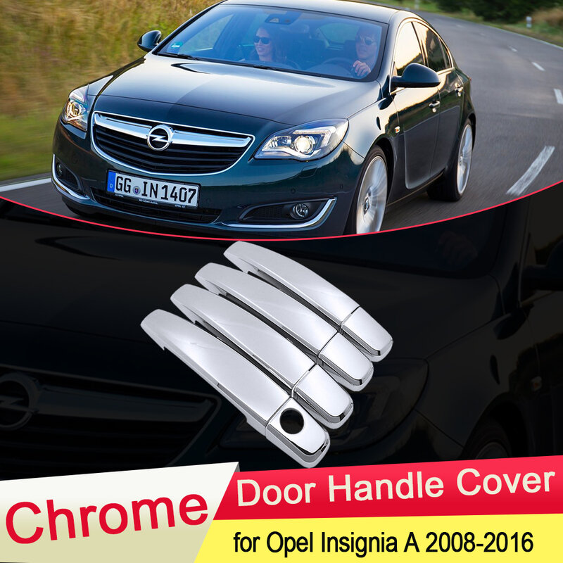 Dla Opel Insignia w MK1 2008 2009 2010 2011 2012 2013 2014 2015 2016 chromowana pokrywa klamki drzwi wykończenia akcesoria Vauxhall Holden