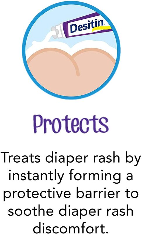 Desitin 100 ml Maximum Strength Baby Diaper Rash Paste with 40% Zinc Oxide Prevention Hypoallergenic Phthalate Paraben-Free