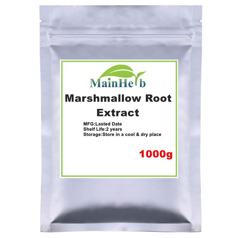 Marshmallow สารสกัดจาก Althaea Rosea Hollyhock Extract Powder ปกป้องผิวส่งเสริม Healing,ขับปัสสาวะ