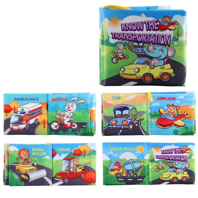 Voorschoolse Doek Speelgoed Baby Intelligentie Ontwikkeling Beeld Learning Drie-Dimensionale Doek Boek Grappige Kinderen Speelgoed 2021 Jouet