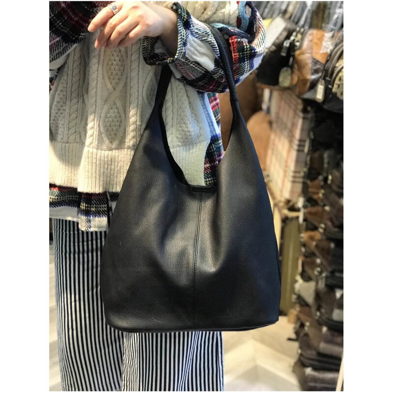 Женская сумка ручной работы из натуральной кожи, классические топовые сумки через плечо, мягкая модная сумка, Новое поступление 2021…