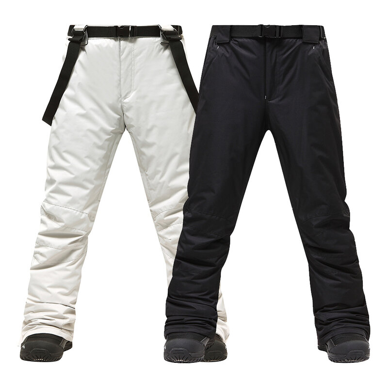2021 New Winter Ski Bib Pants Men Adjustable Insulated Snow Pants Windproof Waterproof Warm Snow Trousers For Ski Snowboard