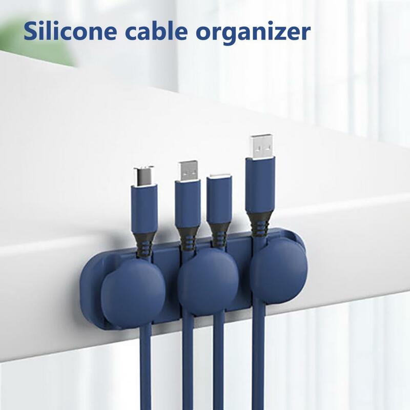 Lekat Kabel Fleksibel 4/6 Lubang Warna Solid untuk Desktop