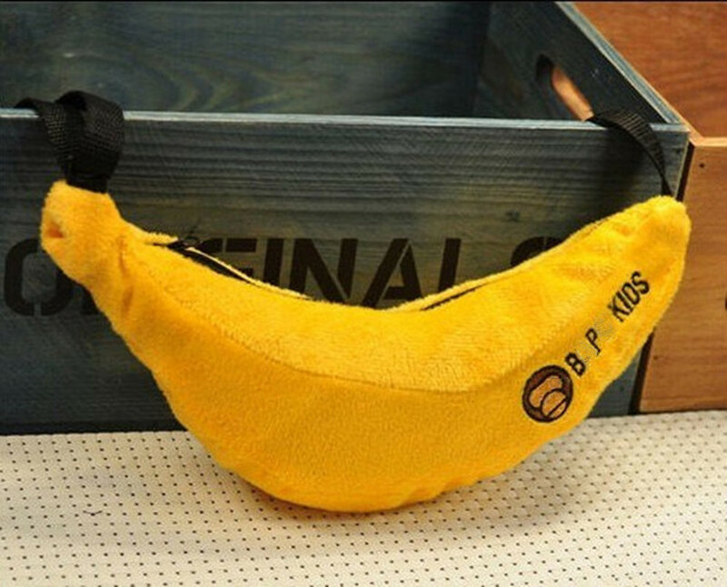 2020 Fashion Newly Kids Boy Girl  Little Monkey Yellow Banana Shoulder Bag Coin Bags Travelling Messgae Bag Gifts