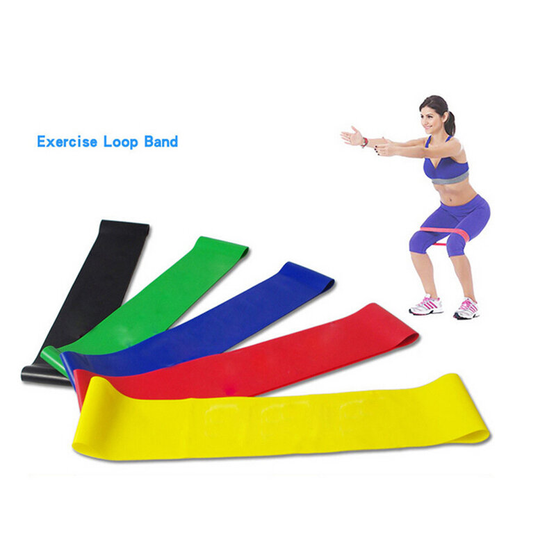 Resistance Band Loop Yoga Pilates Home GYM Fitness Exercise Workout Training Body Pilates Strength Training 4.18