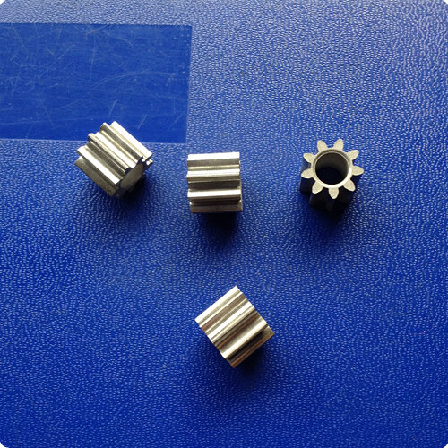 AZGIANT – engrenage métallique de précision, Module 1.0, 9 dents, diamètre intérieur 6mm, pièces Standard de la métallurgie des poudres pour voiture jouet, bricolage, 10 pièces