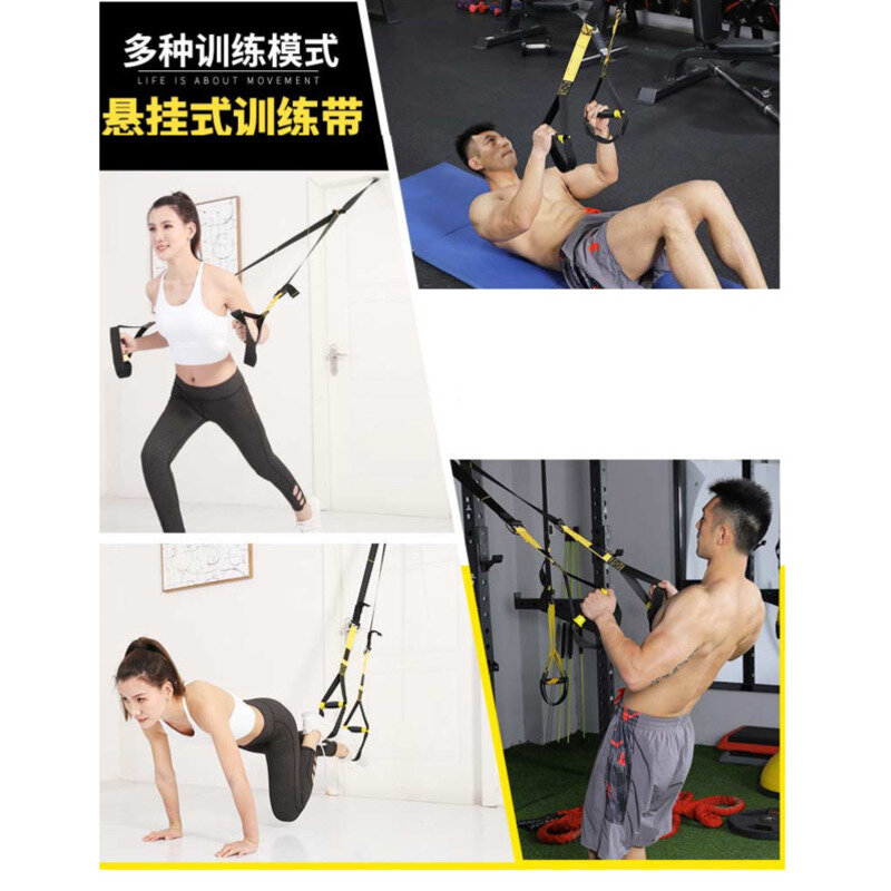 Suspension Training Riem Opknoping Spanning Touw Weerstand Band Yoga Pull Touw Fitness Booster Rally Sterkte Stretch Training Trx
