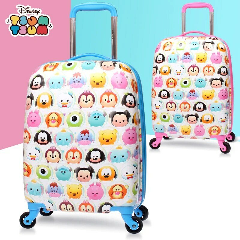 Prawdziwy Disney dla dzieci bagażu 18-cal męskie i damskie walizki się po ciężkim dniu można na Cartoon pokrowiec na wózek, które mogą wejść na pokład przypadku