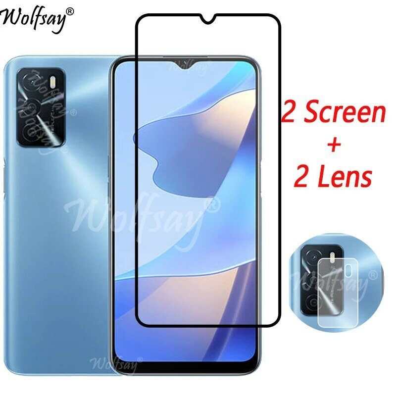 Full Cover Whole Glue Tempered Glass For Oppo A54S Screen Protector For Oppo A54S Camera Glass For Oppo A54S A54 S Glass 6.52
