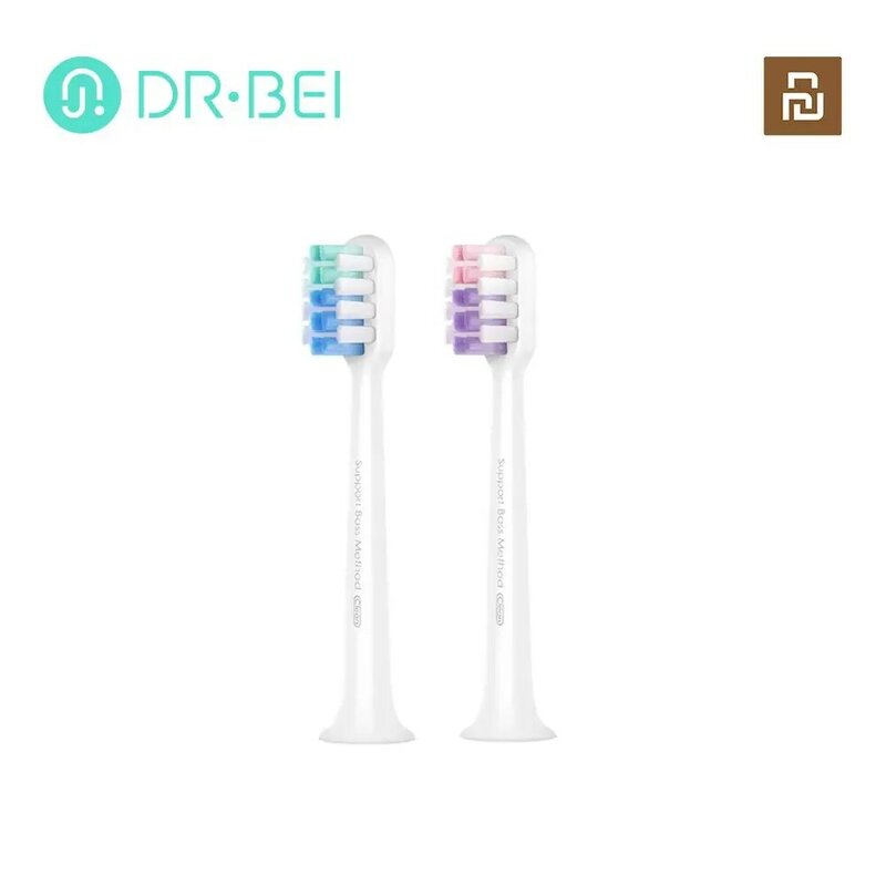 DR · BEI-cabezales de cepillo de dientes eléctrico, cabezal de cepillo de dientes sensible/limpio reemplazable, cerdas ultrafinas, Xiaomi Youpin