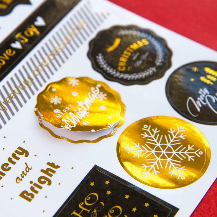2 Buah/Lot Paket Stiker Hias Festival Natal Vintage Stiker Pasta Pencurian Alat Tulis Sekolah Eskolar
