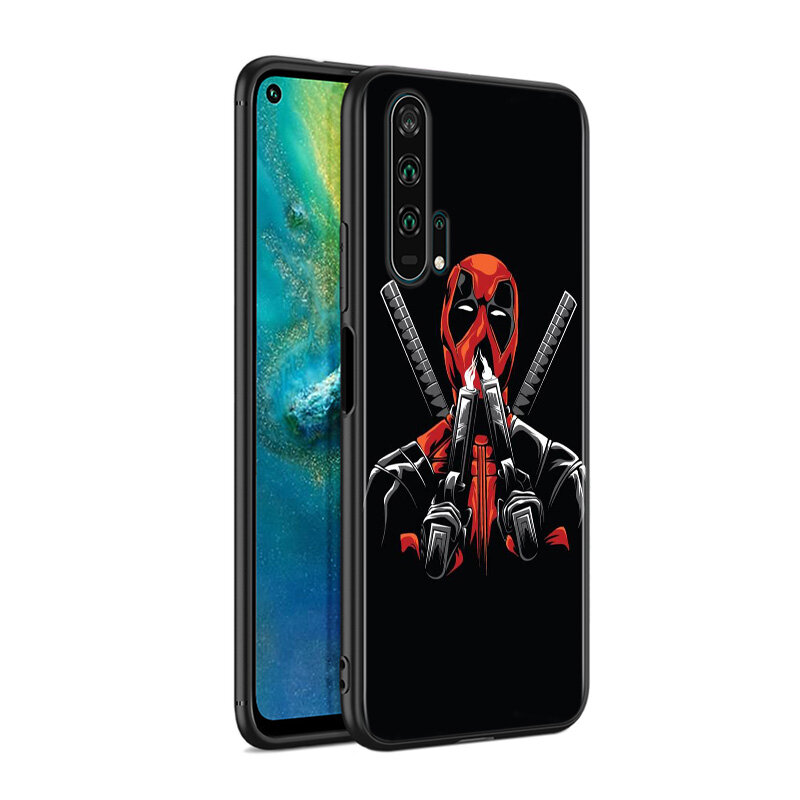 Marvel Deadpool per Huawei Honor 10 20 30 10i 20i 30i 10X V20 V30 20S 30S 30i X10 Pro Lite custodia morbida in Silicone nero