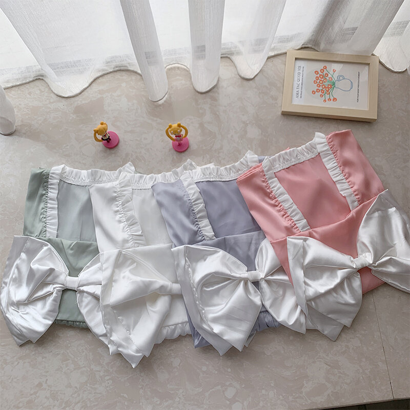 Conjunto de pijamas de verão feminino, pijamas de seda gelo e manga curta
